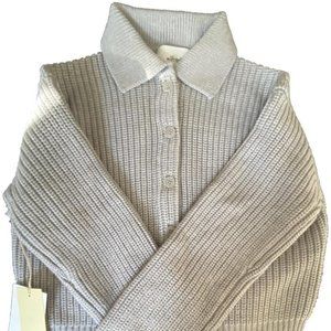 Aritzia Nasim Next Door Cardigan Gray Sweater